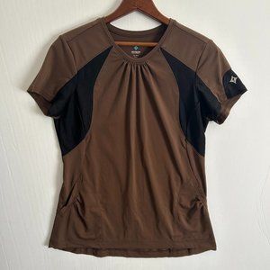 SPECIALIZED Cycling Jersey Bike Tee T Shirt Pockets Brown Womens Size Medium